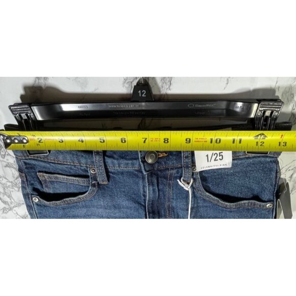 Celebrity Pink Ultra Hi-Rise The Rebel Denim Shorts For Women Size 1 Dark Wash - Picture 3 of 6